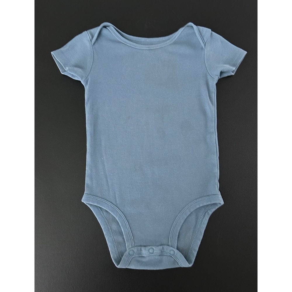 Carters Baby Boys Blue Short Sleeve Cotton Bodysuit 24M 1489